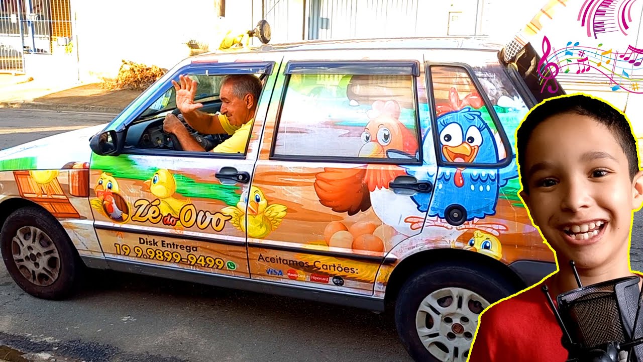 Gravei a música para o carro do Zé do Ovo, o carro da Galinha Pintadinha!