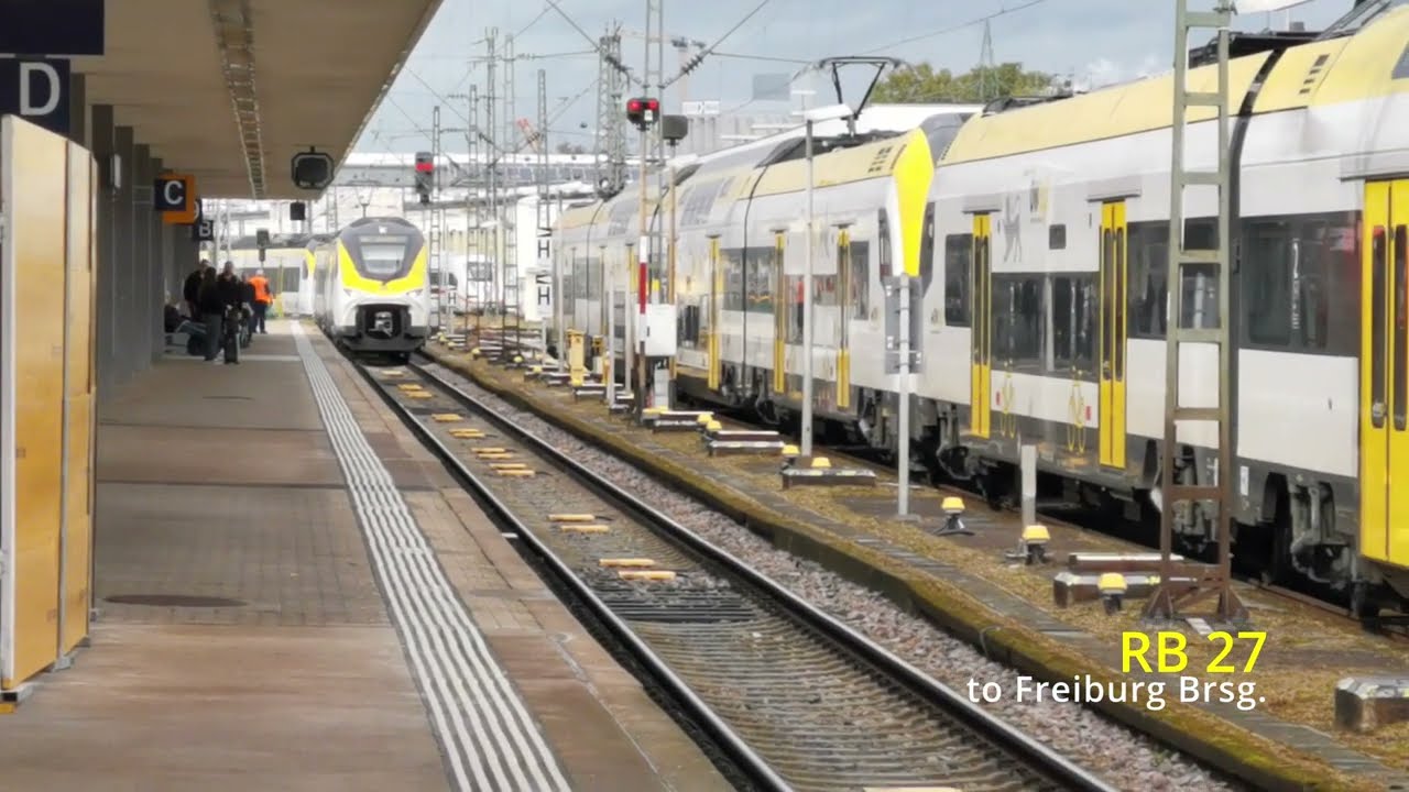 Trains at Basel Bad
