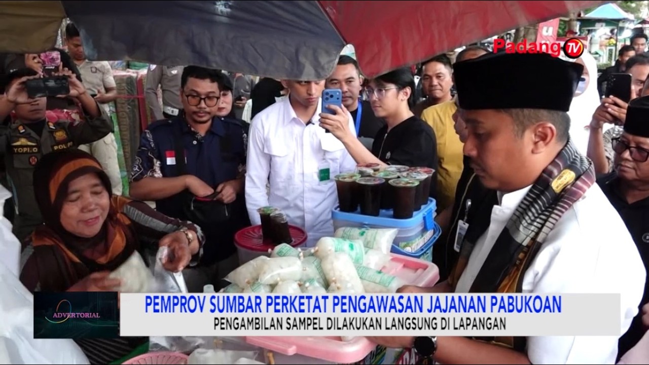 Pemprov Sumbar Perketat Pengawasan Jajanan Pabukoan