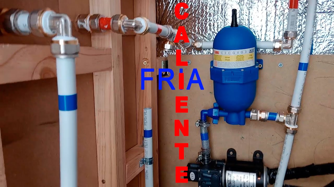 Caliente y Fría Instalación de agua en Camper/ Van