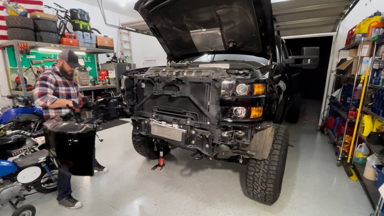 Spacing The Front Bumper On A 2015-2019 Duramax For Cheap! Clearing 37s.