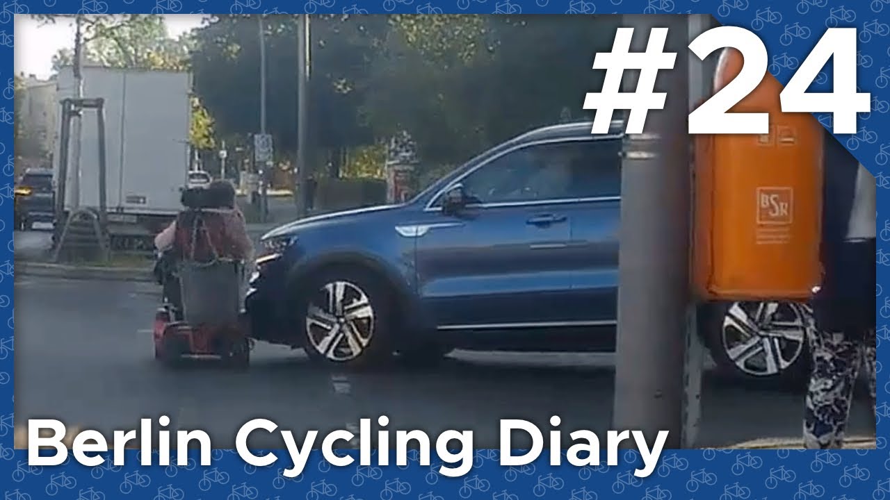 SUV fährt Rollstuhl an, RotfahrerInnen und Rennrad-Rüpel – Dashcam (Berlin Cycling Diary)