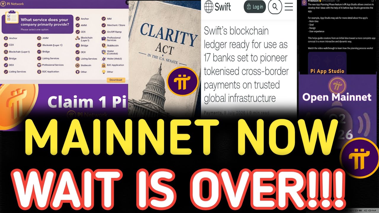 ОБНОВЛЕНИЕ PI NETWORK: Pi Network готова к переходу на основную сеть, закон CLARITY Act, фьючерсы...