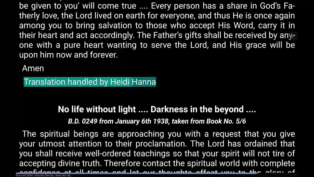 BD0249 No life without light . Darkness in the beyond . (Jan 6, 1938)