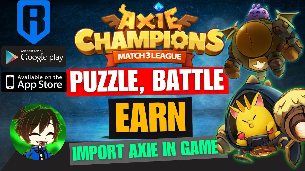 Axie Champions Puzzle, Battle and Earn with Your Axies! Download Now!!!