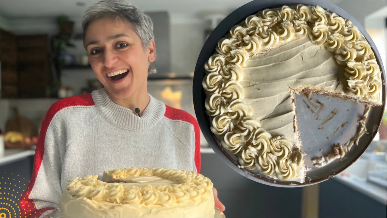 ITALIAN CELEBRATION CAKE | Stunning layers of sponge, syrup, custard and cream | Food with Chetna