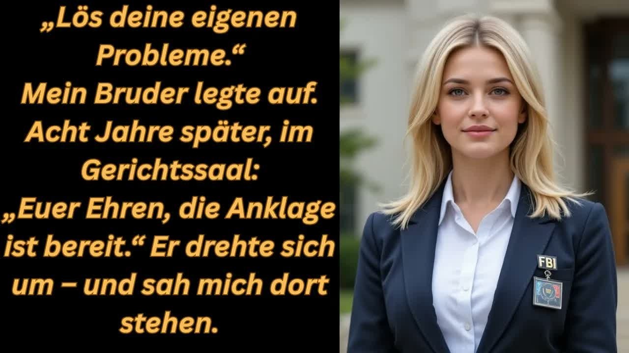 Mein Bruder legte auf und sagte： „Komm selbst drauf“ – acht Jahre später war das Gericht schoc
