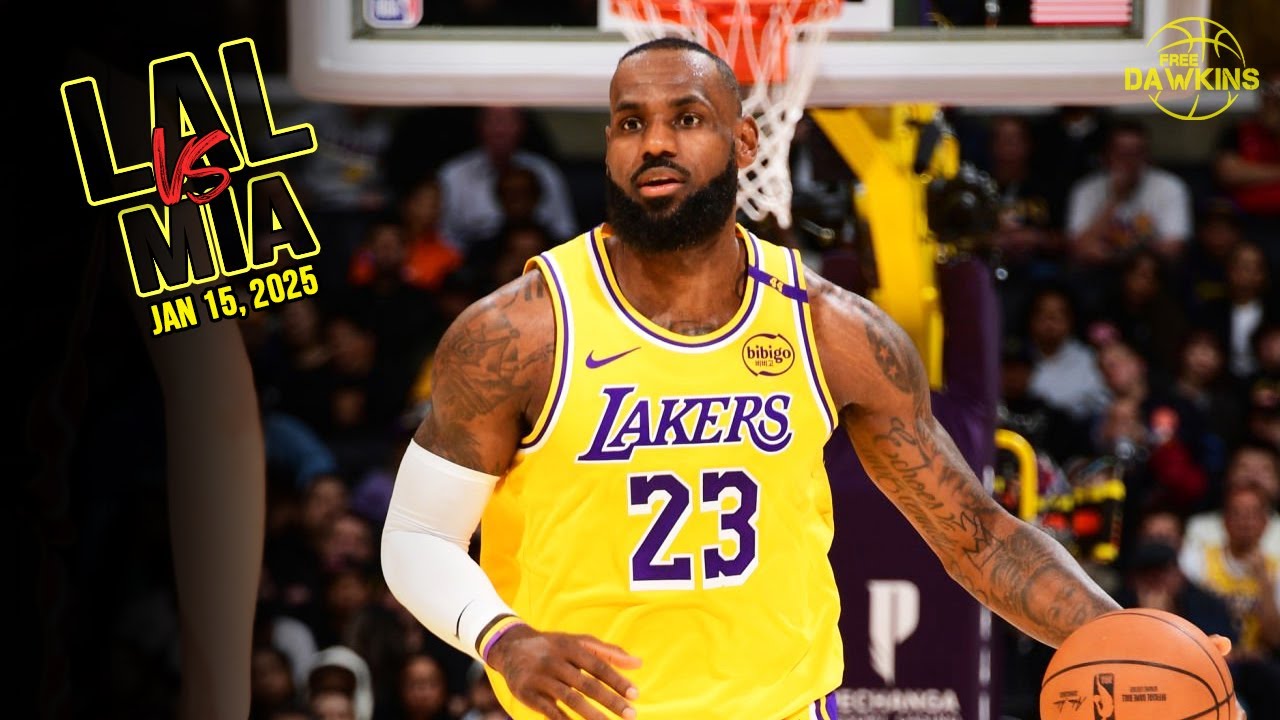 Los Angeles Lakers Full Team Highlights vs Heat | Jan 15, 2025 | FreeDawkins