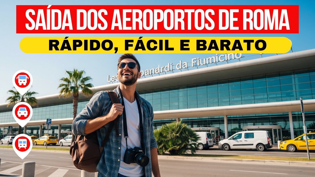 Como Sair dos Aeroportos de ROMA (SEM ESTRESSE) | Guia Completo 2025