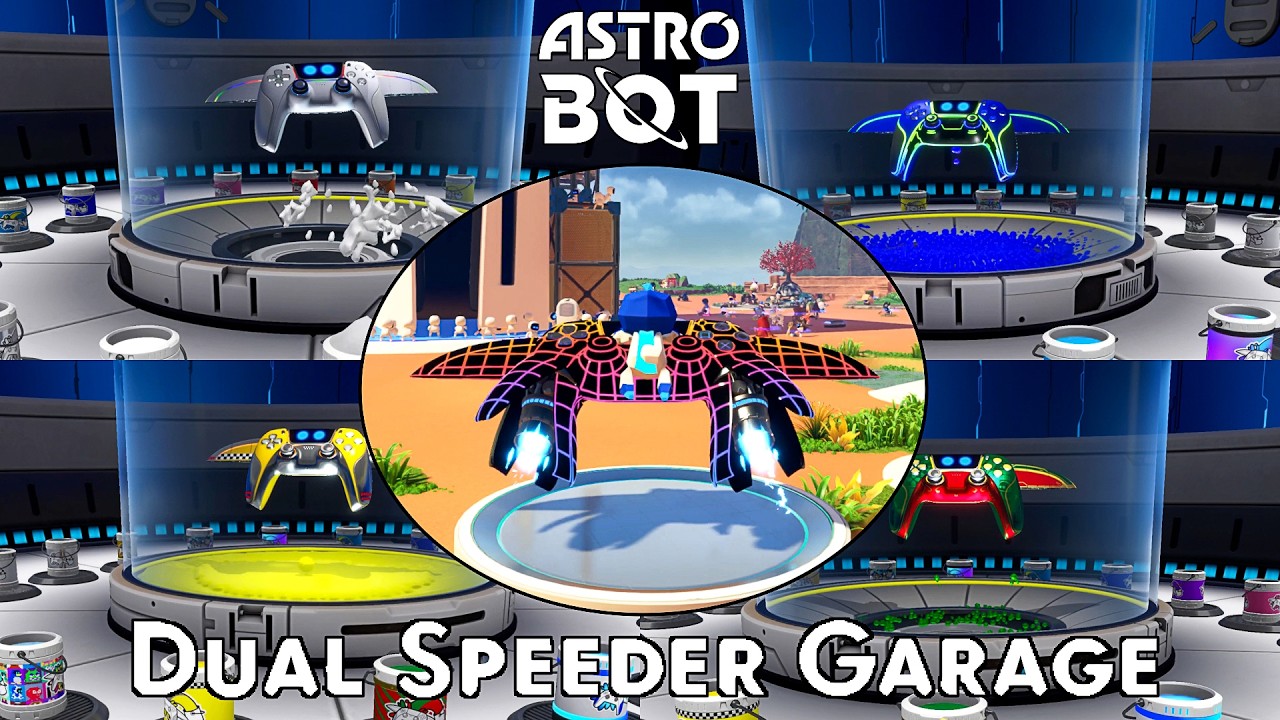BLASTING OFF WITH ALL DUAL SPEEDER SKINS | Astro Bot