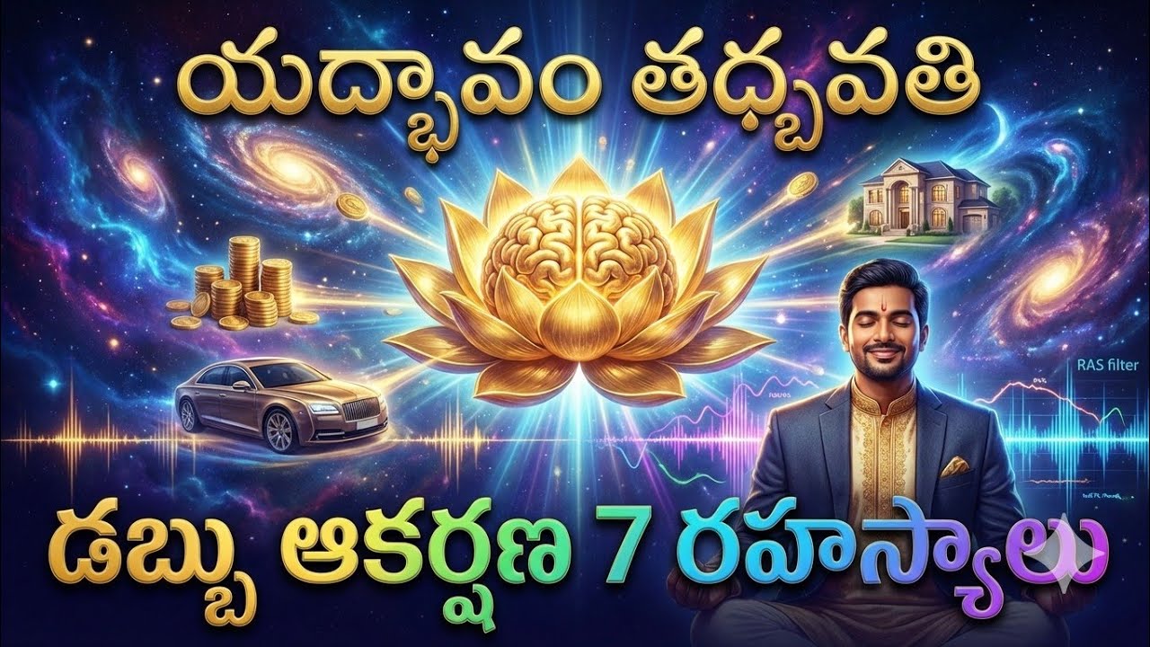 డబ్బు ఆకర్షించే 7 రహస్యాలుLaw of Attraction Teluguమైండ్ మార్చి కోటీశ్వరుడవ్వండి Neuroscience Secrets