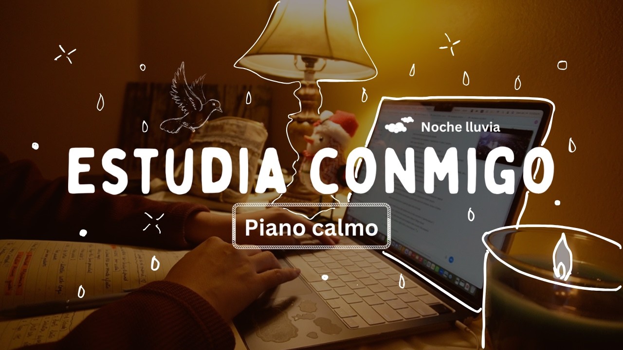 1-HOUR STUDY WITH ME ☕️ | Calm Piano + Rain 🌧️ | 2x Pomodoro 30/10 | Bible Verse