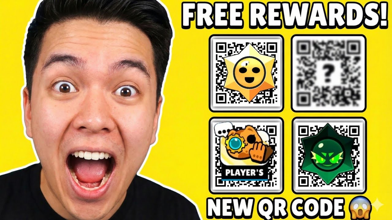 Новый QR-код Brawl Stars 2026 🔥 Бесплатный Chaos Drop + новый легендарный боец ​​Pierce! QR-код B...