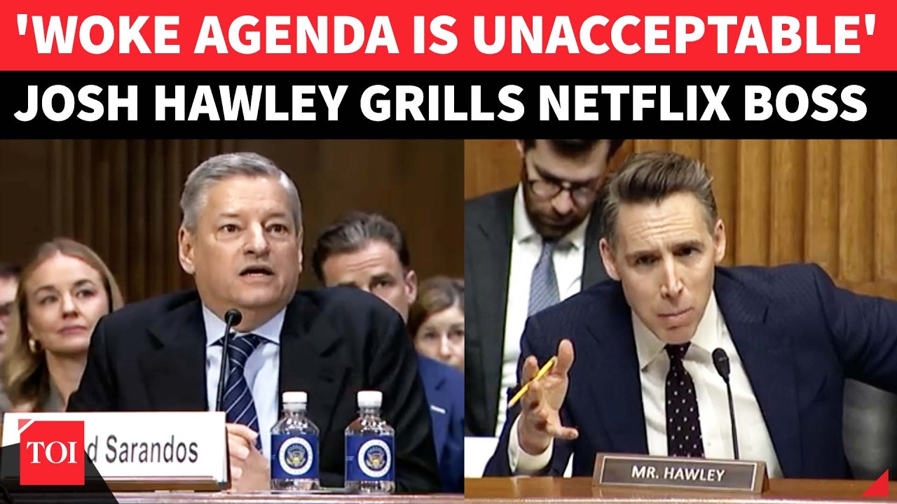 ‘Your Woke Gender ideology Is Un-American’’: Josh Hawley Shuts Down Netflix CEO In Fiery Grilling