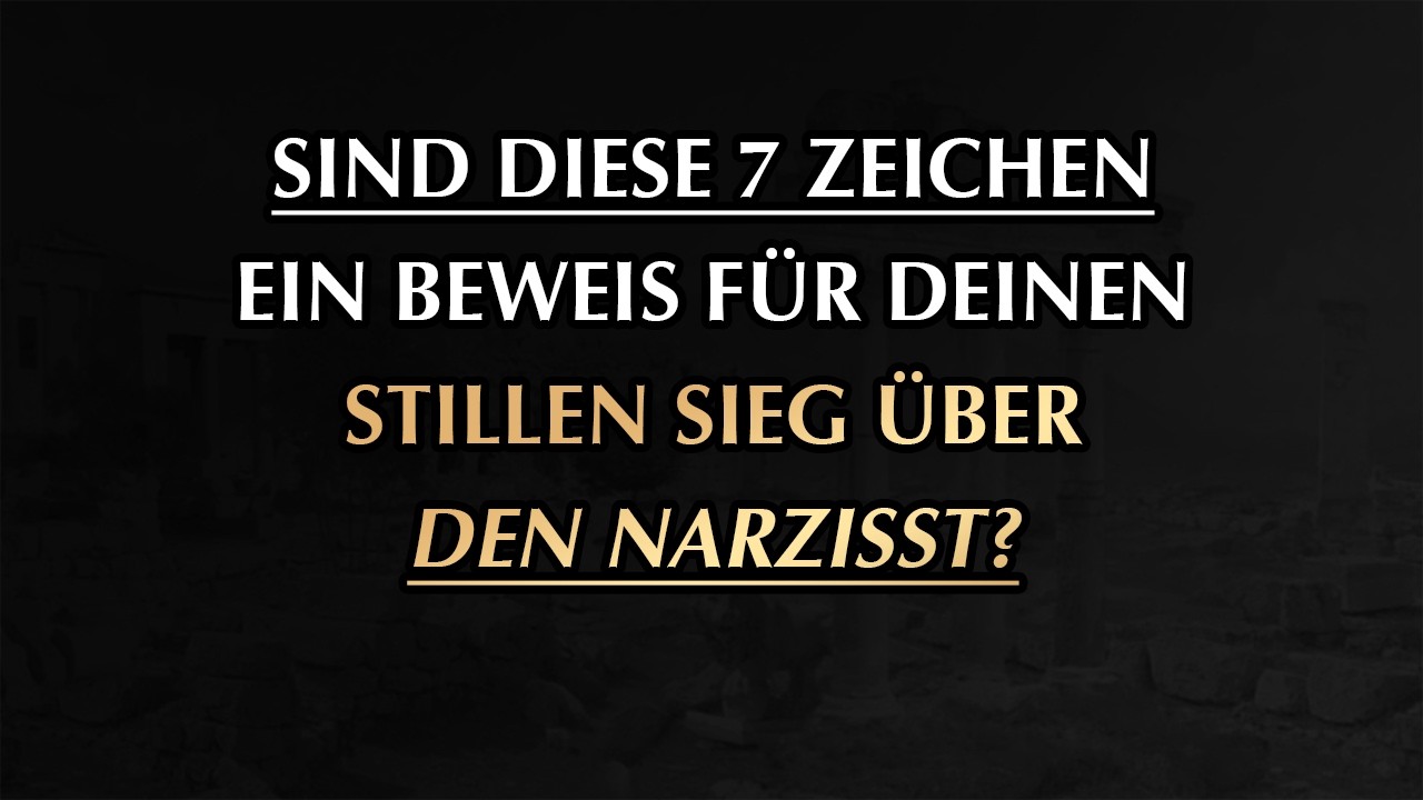 Du hast einen Narzisst geschlagen: 7 geheime Hinweise, die es beweisen!  | Narzissmus