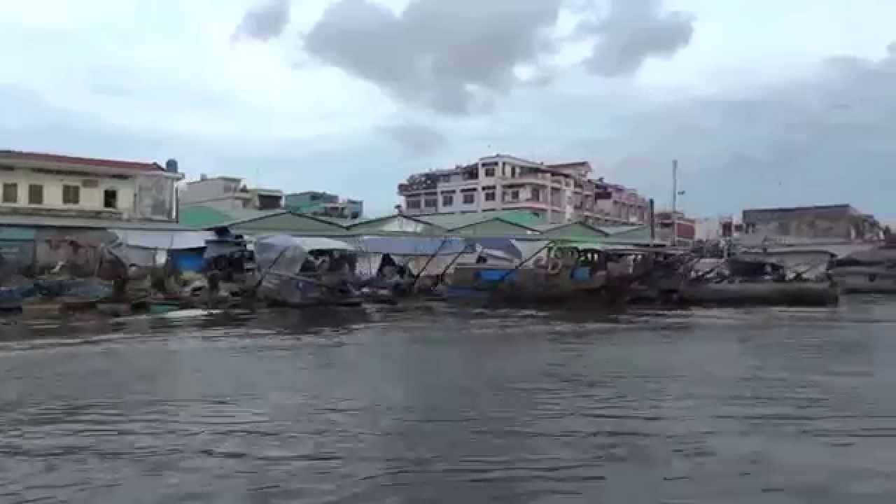 Ca Mau city river view 2015