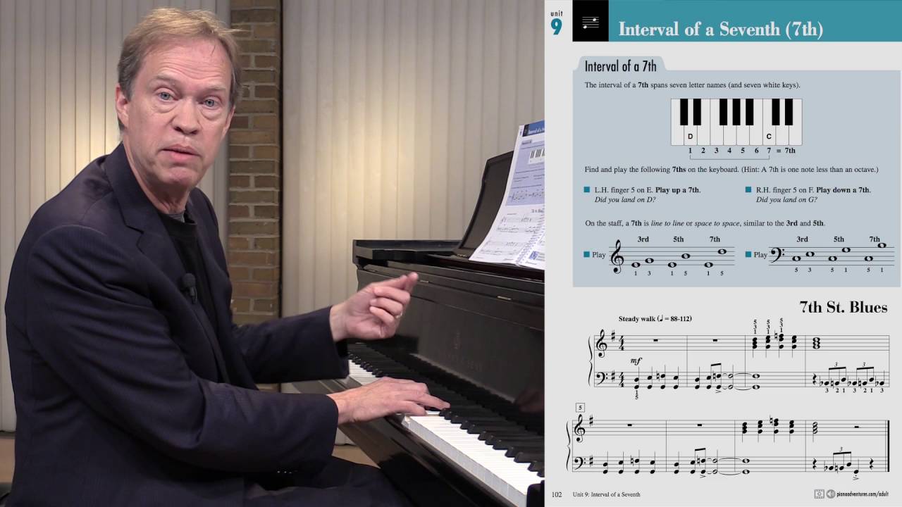 Unit 9: Interval of a 7th (Adult Piano Adventures Book 2)