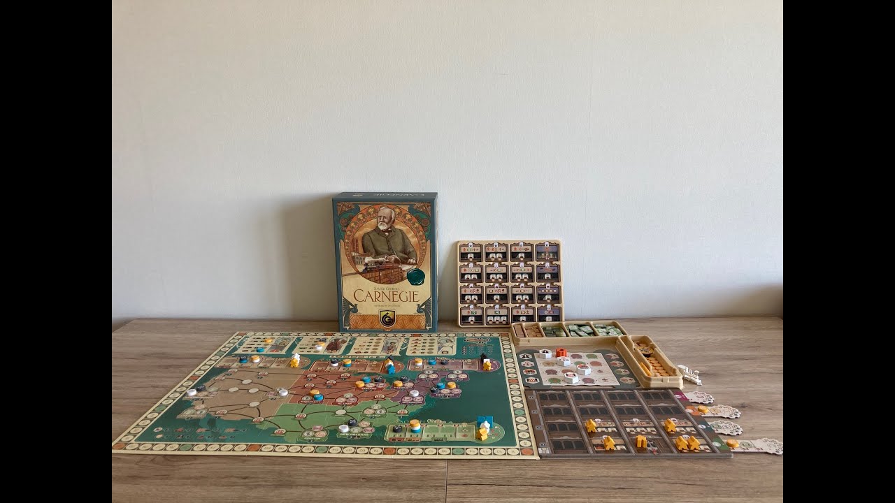 Board game Carnegie (Quined Games)// Настольная игра Carnegie (Quined Games)