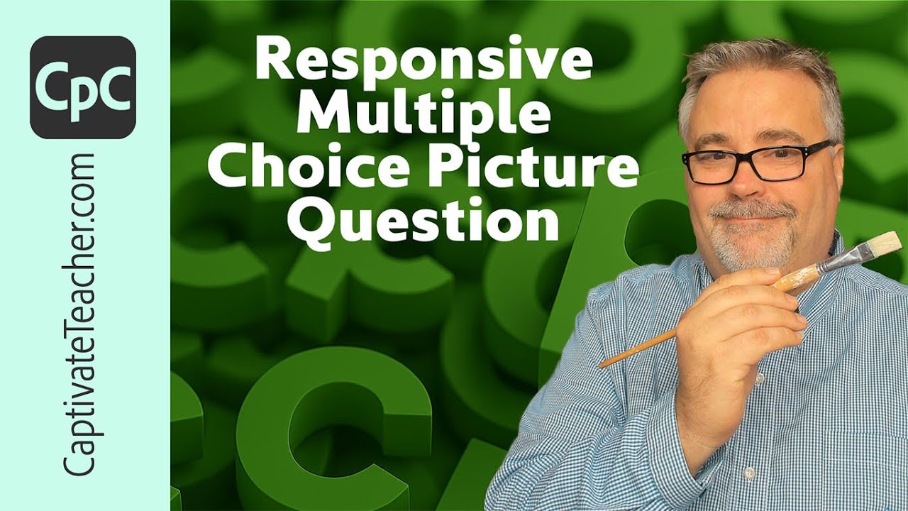 Custom Responsive Multiple Choice Picture Question in your Adobe Captivate Classic eLearning Project