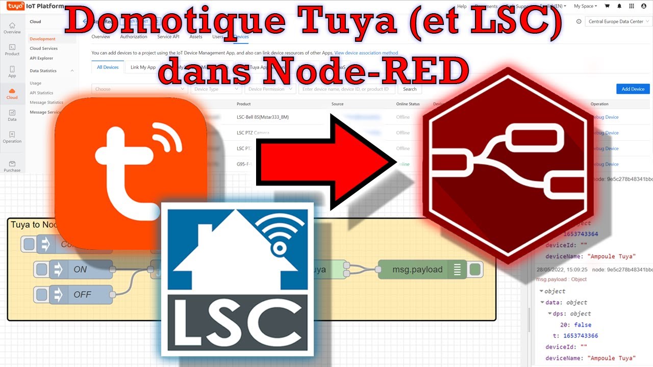 [Tuto] Contrôle local de la domotique Tuya (et LSC) dans Node-RED
