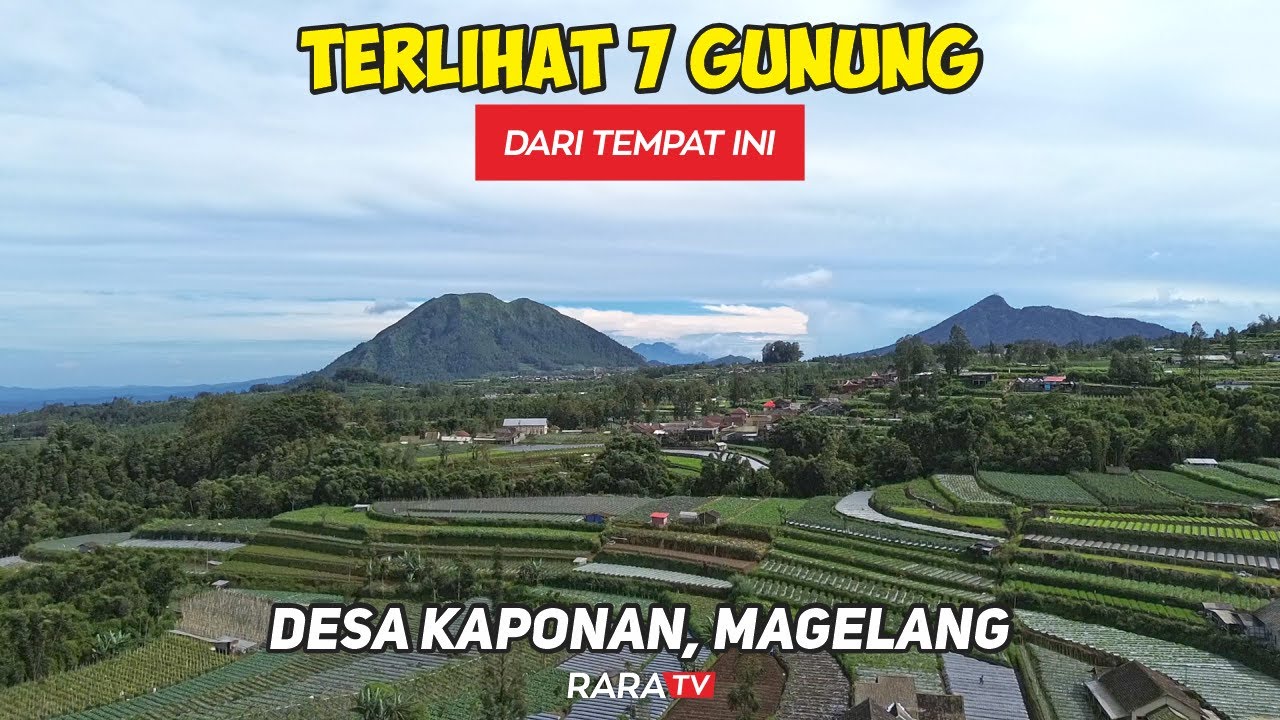 TAMPAK SPEKTAKULER 7 GUNUNG !! Dalam Perjalanan Indah ke DESA KAPONAN