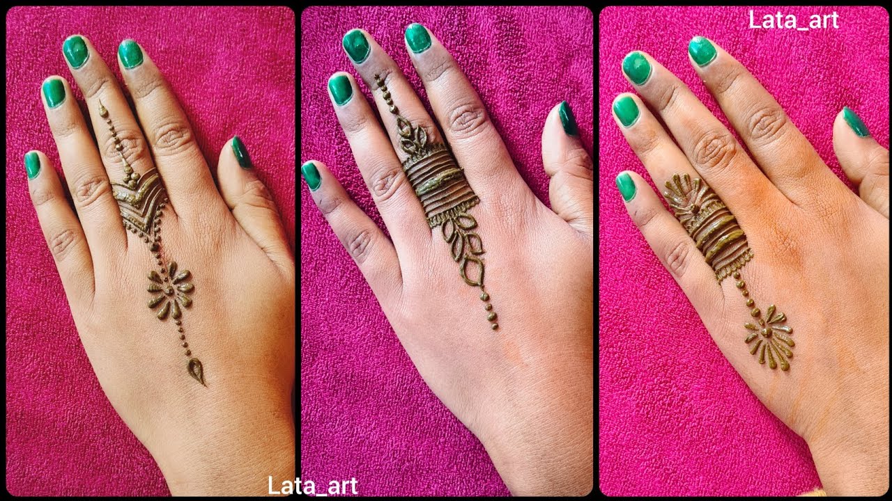 Beautiful & Stylish mehndi designs easy/ Easy back hand mehndi design/ mehndi designs 2026 #lataart