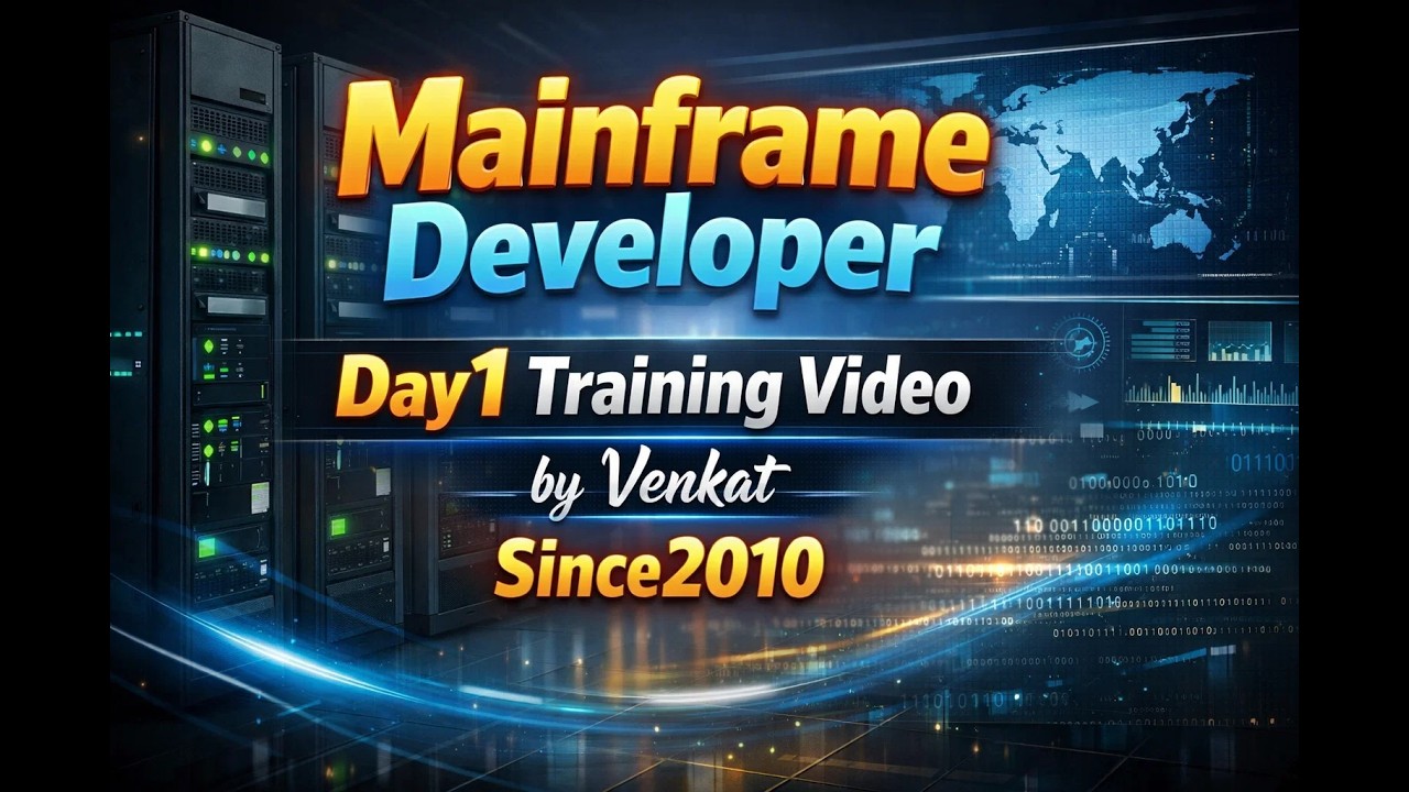 Mainframe Developer Training Day1 _ TSO ISPF JCL VSAM COBOL DB2 CICS_7997745085