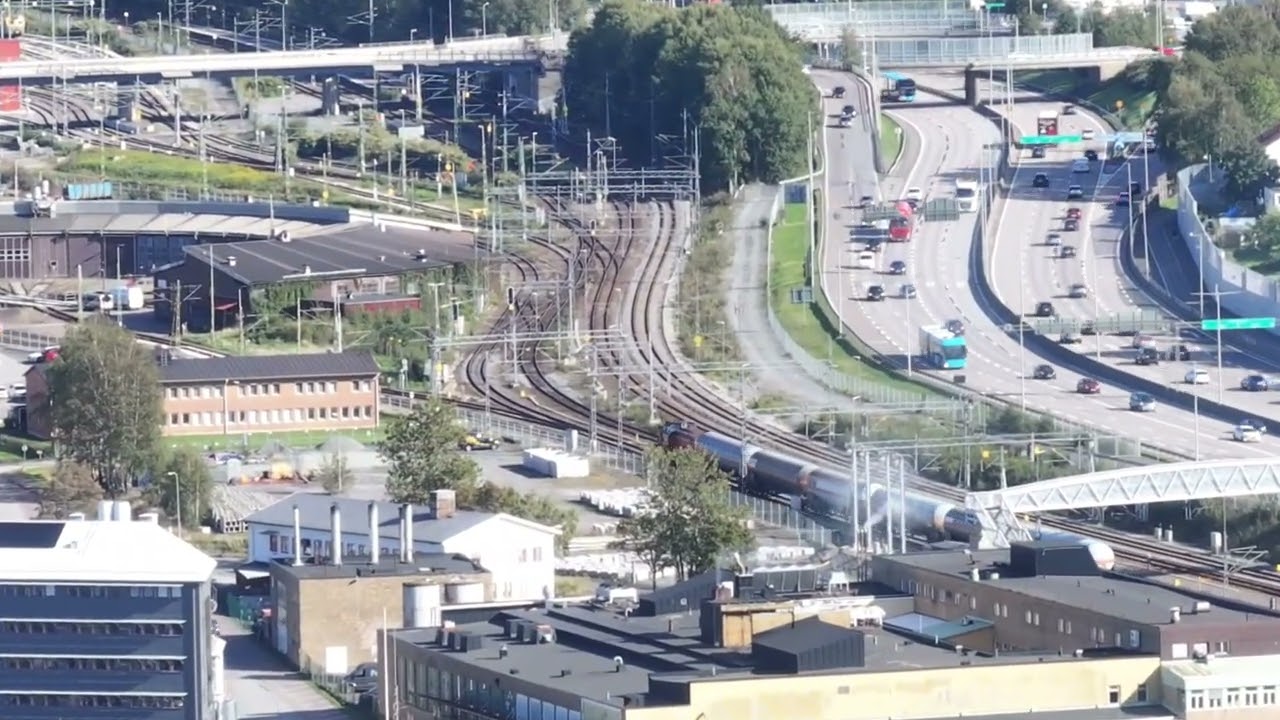Drone, cargo train, some passenger trains and some more. Text below.