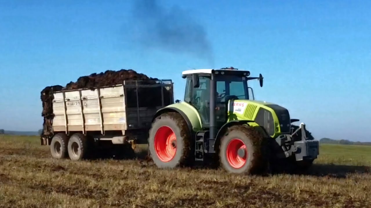 Trágyaszórás Claas axion 820 & Cynkomet 12t , Merlo 27.6