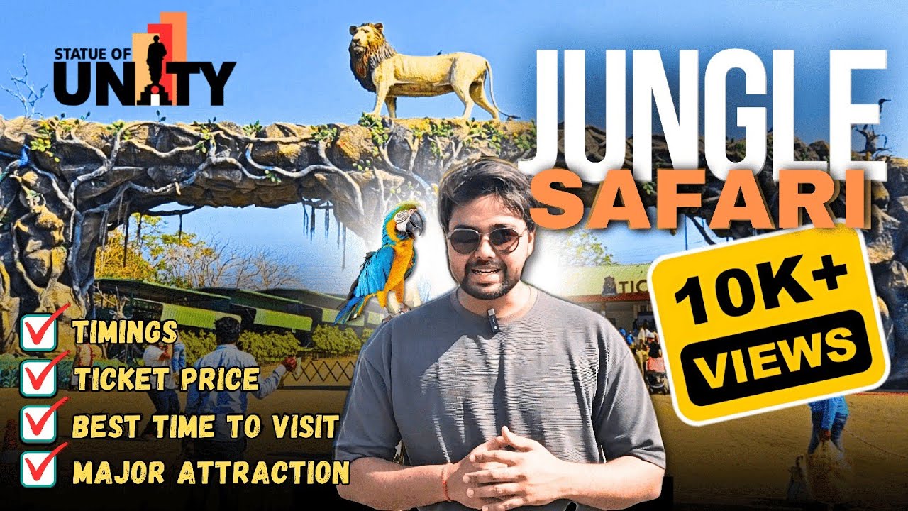 Statue of Unity - Jungle Safari🦁 | Sardar Patel Zoological Park, Detailed Tour💯