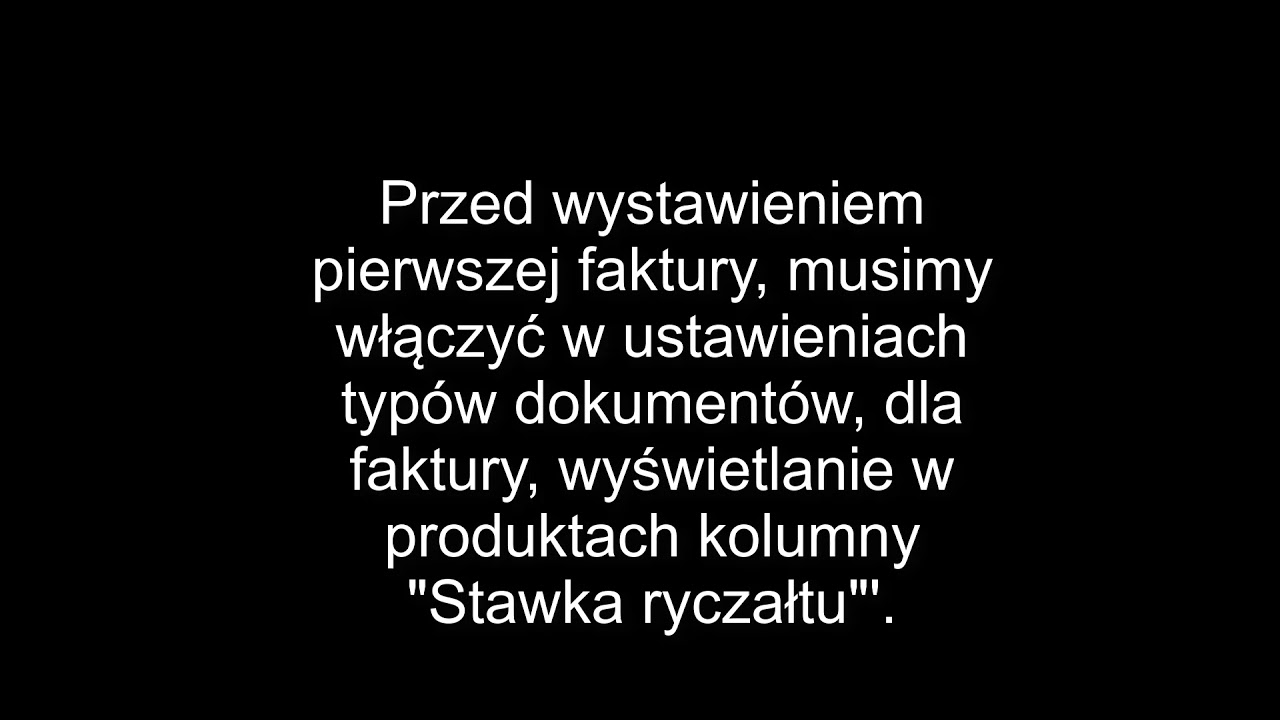Ryczałt ewidencjonowany - ustawienia importu z programu HM handel i magazyn do  MK księgowość.