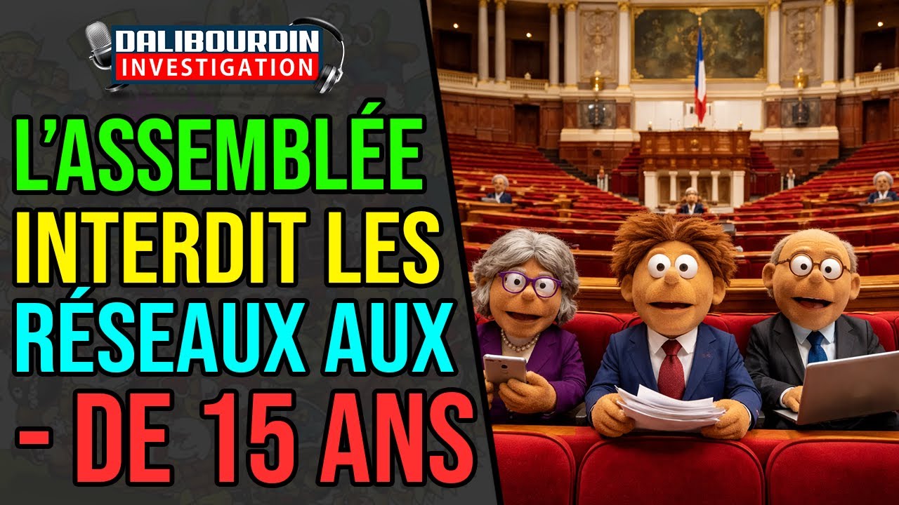L'ASSEMBLÉ NATIONALE VOTE L'INTERDTION DES RÉSEAUX SOCIAUX POUR LES - DE 15 ANS GRACE AU RN