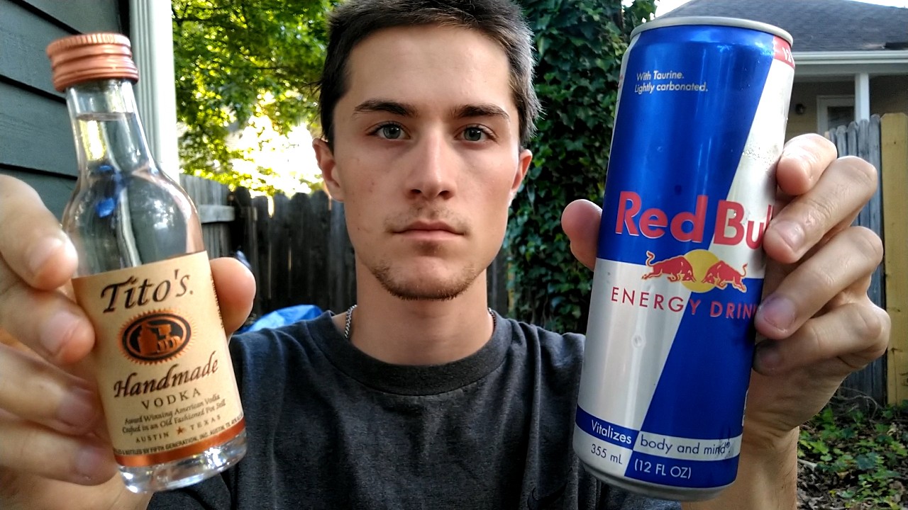 Drinking Vodka Red Bull for the First Time