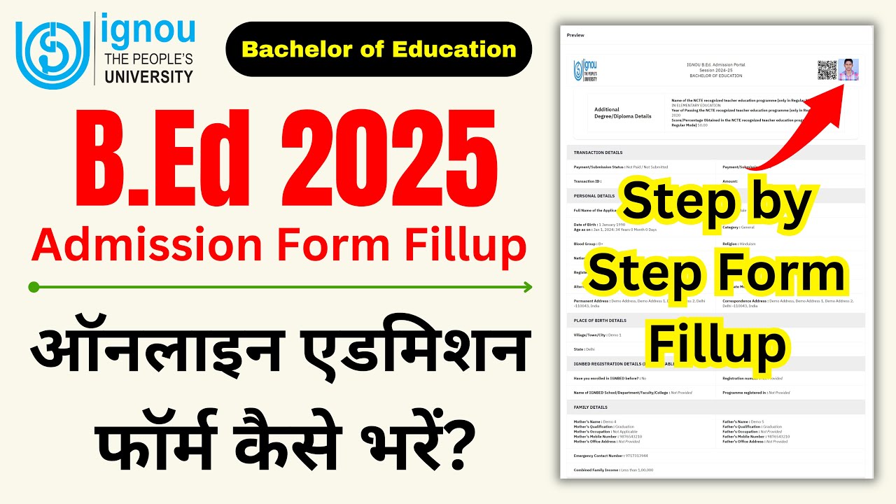 IGNOU BED 2025 Application Form Apply Online | BED Eligibility Criteria_IGNOU BED Apply Online 2025