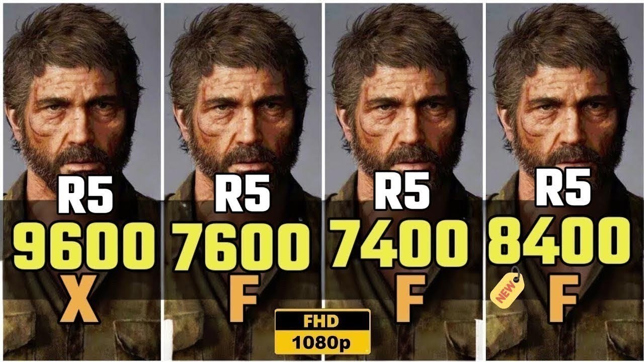 Игровые тесты R5 8400F против R5 7400F против R5 7600F против R5 9600X против R5 7600 против 7600...
