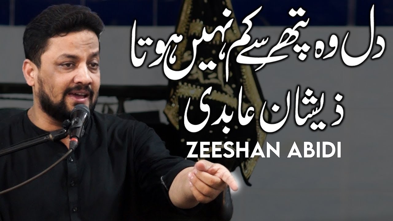 Dil Wo Pathar Se Kam Nahi Hota | Zeeshan Abidi Live Jafar e Tayyar