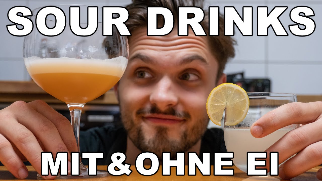 Wie macht man einen Sour Drink ? Mit und ohne Ei: Gin Sour, Amaretto Sour oder Whiskey Sour