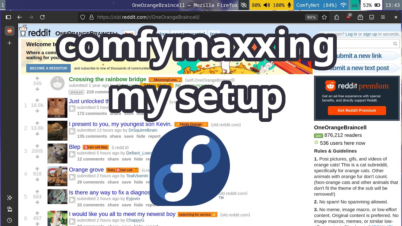 My Thinkpad + Fedora Sway Setup