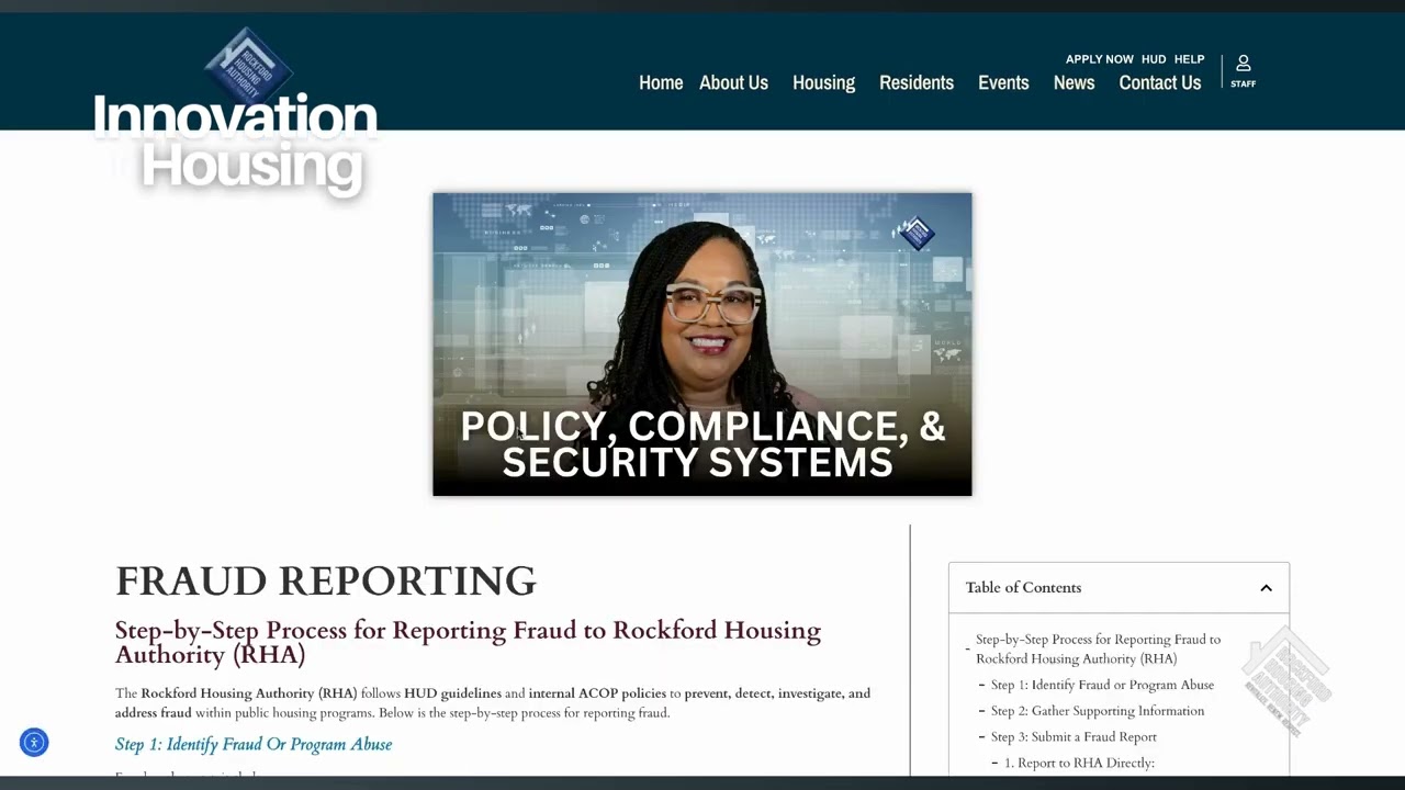 Protect Our Housing Community: RHA Fraud Reporting Guide