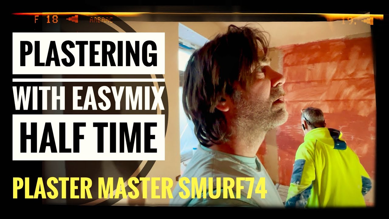 PLASTERING WITH EASYMIX HALF TIME Plastering for beginners DIY project Home improvement HOW TO