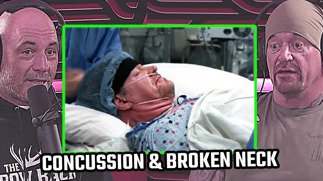 JRE: Undertaker on Discovering a Broken Neck and Concussion After Wrestling Brock Lesnar