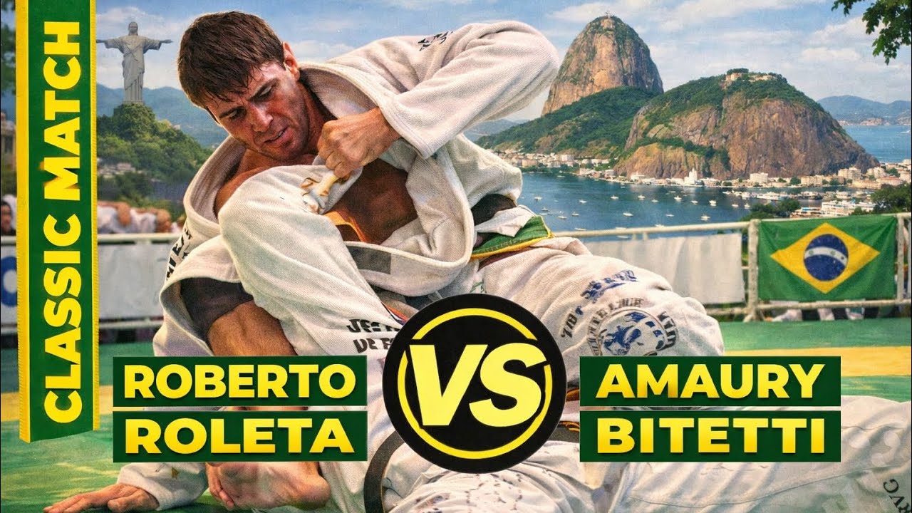 OLD SCHOOL BJJ MATCH: Roberto 'Roleta' Magalhães vs Amaury Bitetti IBJJF Worlds 1999