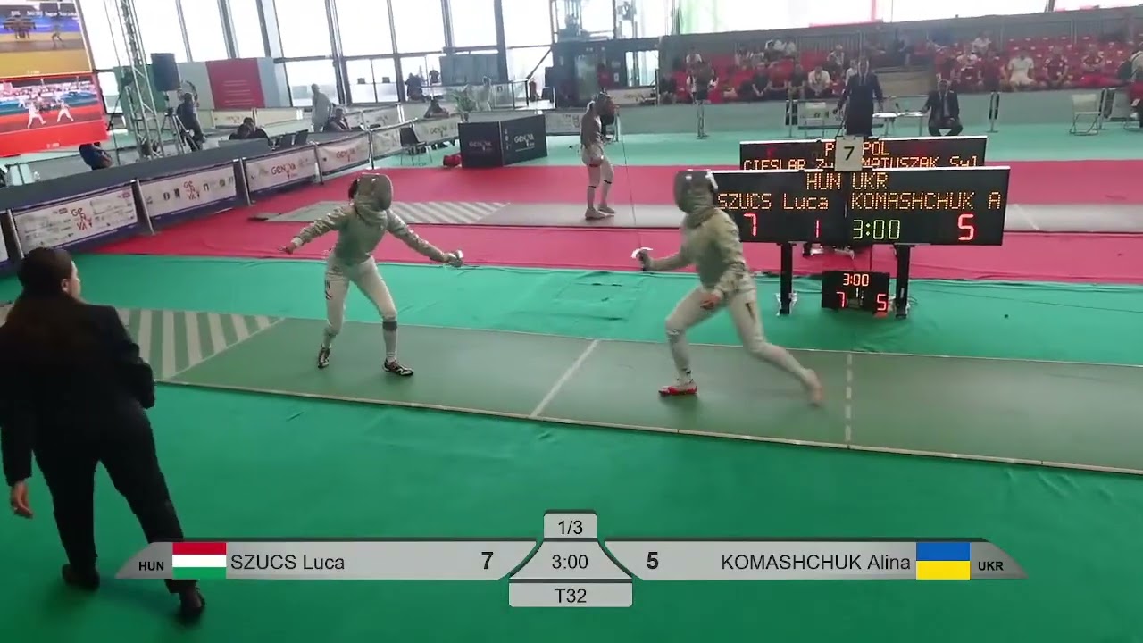 Euro Champs 2025 SWS - L32 - Luca Szucs HUN v Alina Komashchuk UKR