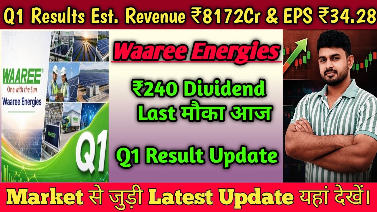 Waaree Energies Q1 Results Update | Waaree Energies Share Latest News 🔥Waaree Energies Results Today
