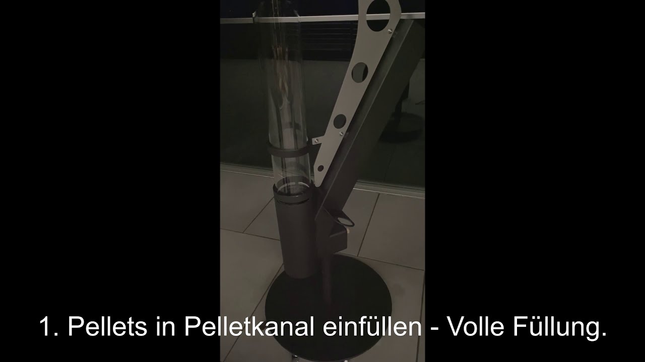 magic pellet fire - Pellet Feuersäule - Anleitung zum Anfeuern