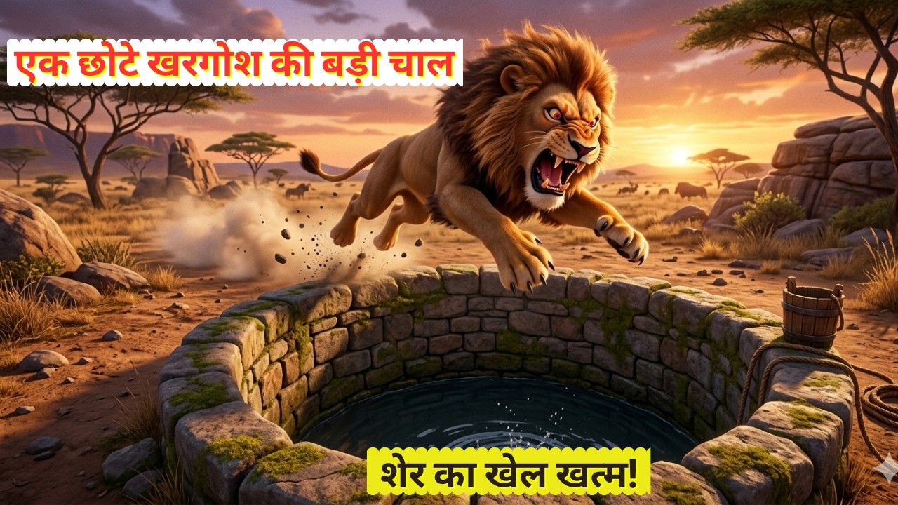 छोटे खरगोश ने शेर को कैसे हराया? | Chatur Khargosh Ki Kahani
