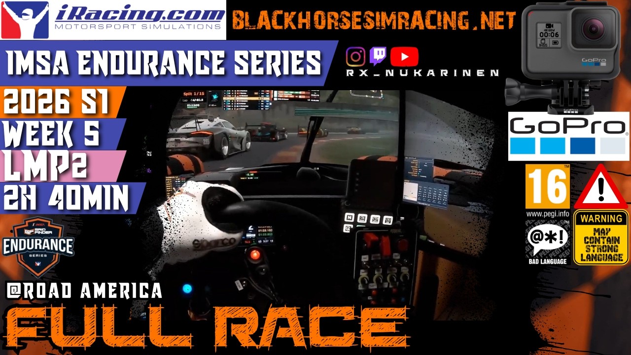 iRacing IMSA Endurance Series @ Road America [FIRST RUN]