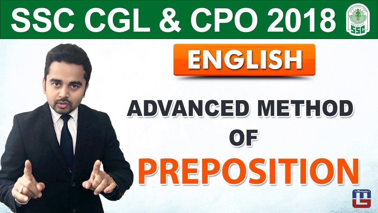 Preposition | Advanced Method of Preposition | English | SSC CGL | CPO | English By Sandeep Sir