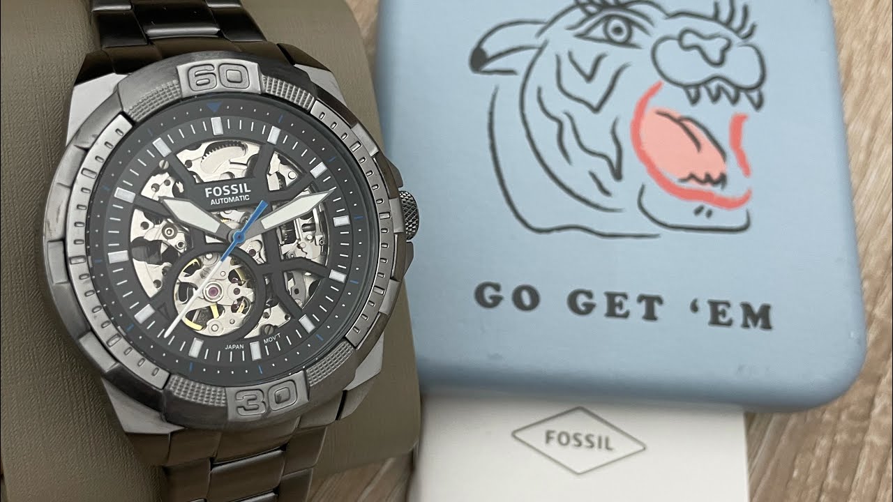 Fossil Bronson Automatic Smoke Stainless Steel Men’s Watch ME3218 (Unboxing) @UnboxWatches