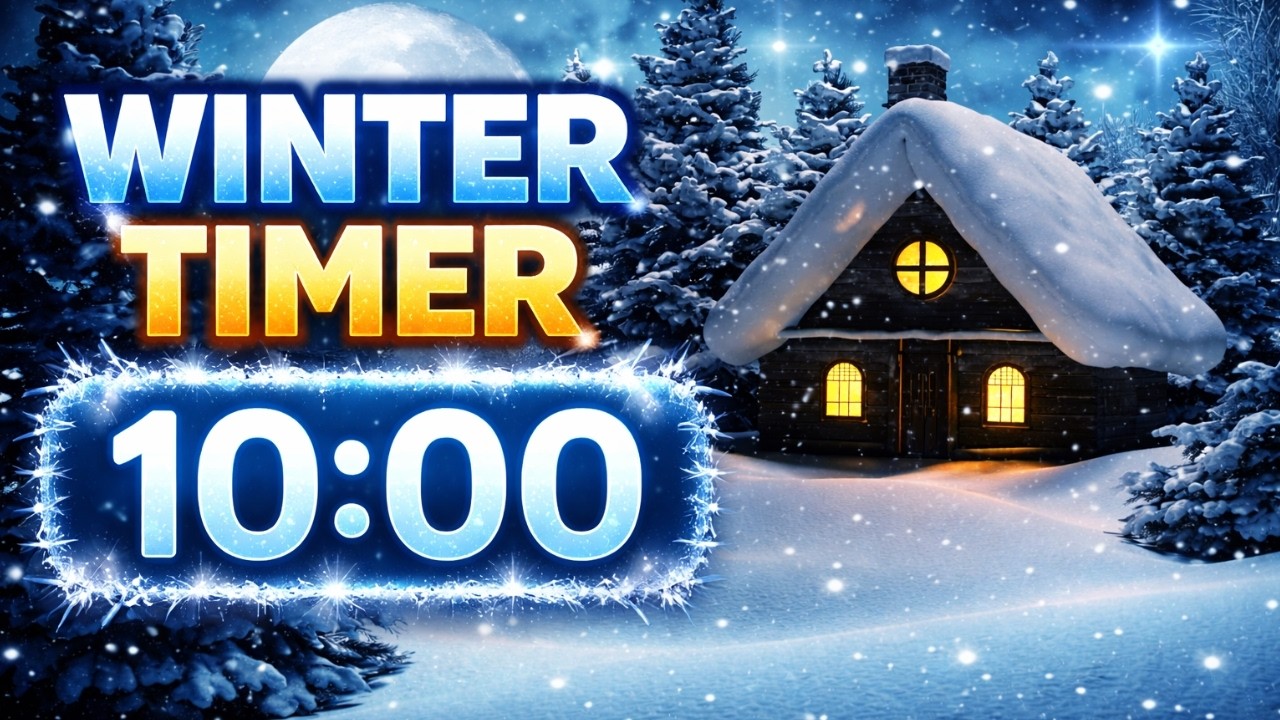 Winter Timer 10 Minutes | with Relaxing Piano Music ⏳